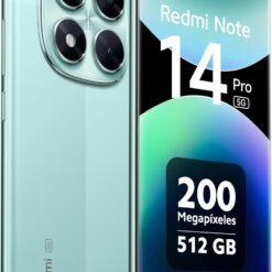 Smartphone Xiaomi Redmi Note 14 5G NFC Verde Coral com 8GB de RAM e 256GB de Armazenamento