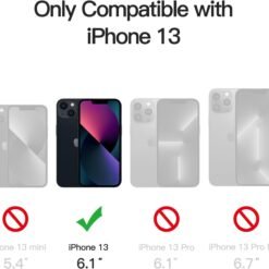 Imagem de Capa Fosca JETech para iPhone 13 de 6,1 Polegadas - Proteção Militar e Antimanchas (Preto) - fragrância árabe