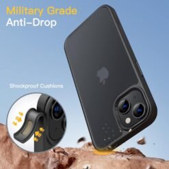 Imagem de Capa Fosca JETech para iPhone 13 de 6,1 Polegadas - Proteção Militar e Antimanchas (Preto) - fragrância árabe
