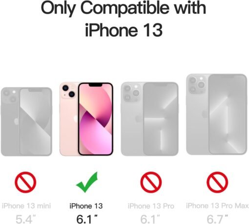 Imagem de Capa Fosca JETech para iPhone 13 de 6,1 Polegadas - Proteção Militar em Giz Rosa - fragrância árabe