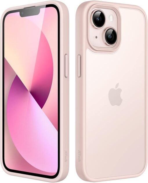 Imagem de Capa Fosca JETech para iPhone 13 de 6,1 Polegadas - Proteção Militar em Giz Rosa - fragrância árabe