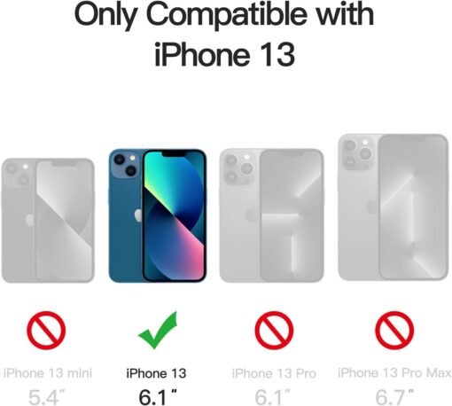 Imagem de Capa Fosca JETech para iPhone 13 de 6,1 Polegadas - Proteção Militar em Azul Tempestade - fragrância árabe