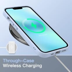 Imagem de Capa Fosca JETech para iPhone 13 de 6,1 Polegadas - Proteção Militar em Azul Celeste - fragrância árabe