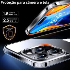 Imagem de Capa Transparente Anti Impacto para iPhone 14 Pro - Tela de 6,1