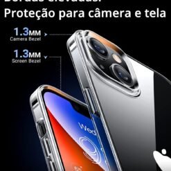 Imagem de Capa Transparente Antichoque para iPhone 14 - Tela de 6,1