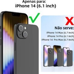 Imagem de Capa Transparente Antichoque para iPhone 14 - Tela de 6,1