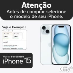 Imagem de Capa Transparente para iPhone 15 - Design Fino com Botões Metalizados e Proteção de Câmera | Clean Case - Diffy - fragrância árabe