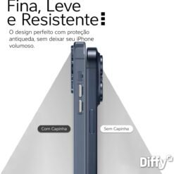Imagem de Capa Transparente para iPhone 16 Pro - Design Elegante com Botões Metalizados e Proteção de Câmera | Clean Case - Diffy - fragrância árabe