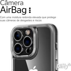 Imagem de Capa Transparente para iPhone 16 Pro - Design Elegante com Botões Metalizados e Proteção de Câmera | Clean Case - Diffy - fragrância árabe