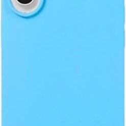 Imagem de Capa Anti Impacto Premium para iPhone 16 em Silicone Aveludado (Azul Piscina) - fragrância árabe