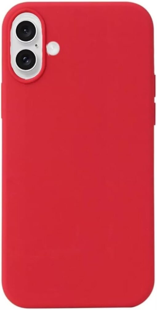 Imagem de Capa Anti Impacto Premium para iPhone 16 em Silicone Aveludado (Vermelho) - fragrância árabe