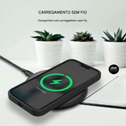 Imagem de Capa Anti Impacto Premium para iPhone 16 em Silicone Aveludado (Branco) - fragrância árabe