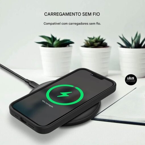 Imagem de Capa Anti Impacto Premium para iPhone 16 em Silicone Aveludado (LILÁS) - fragrância árabe