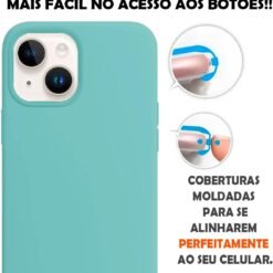 Imagem de Capinha Colorida Premium Compatível com iPhone 14 - Azul Claro - fragrância árabe