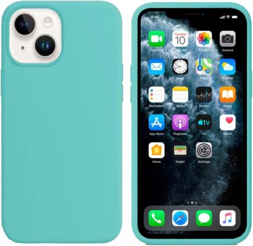 Imagem de Capinha Colorida Premium Compatível com iPhone 14 - Azul Claro - fragrância árabe