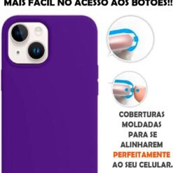 Imagem de Capinha Colorida Premium Compatível com iPhone 14 - Roxo - fragrância árabe