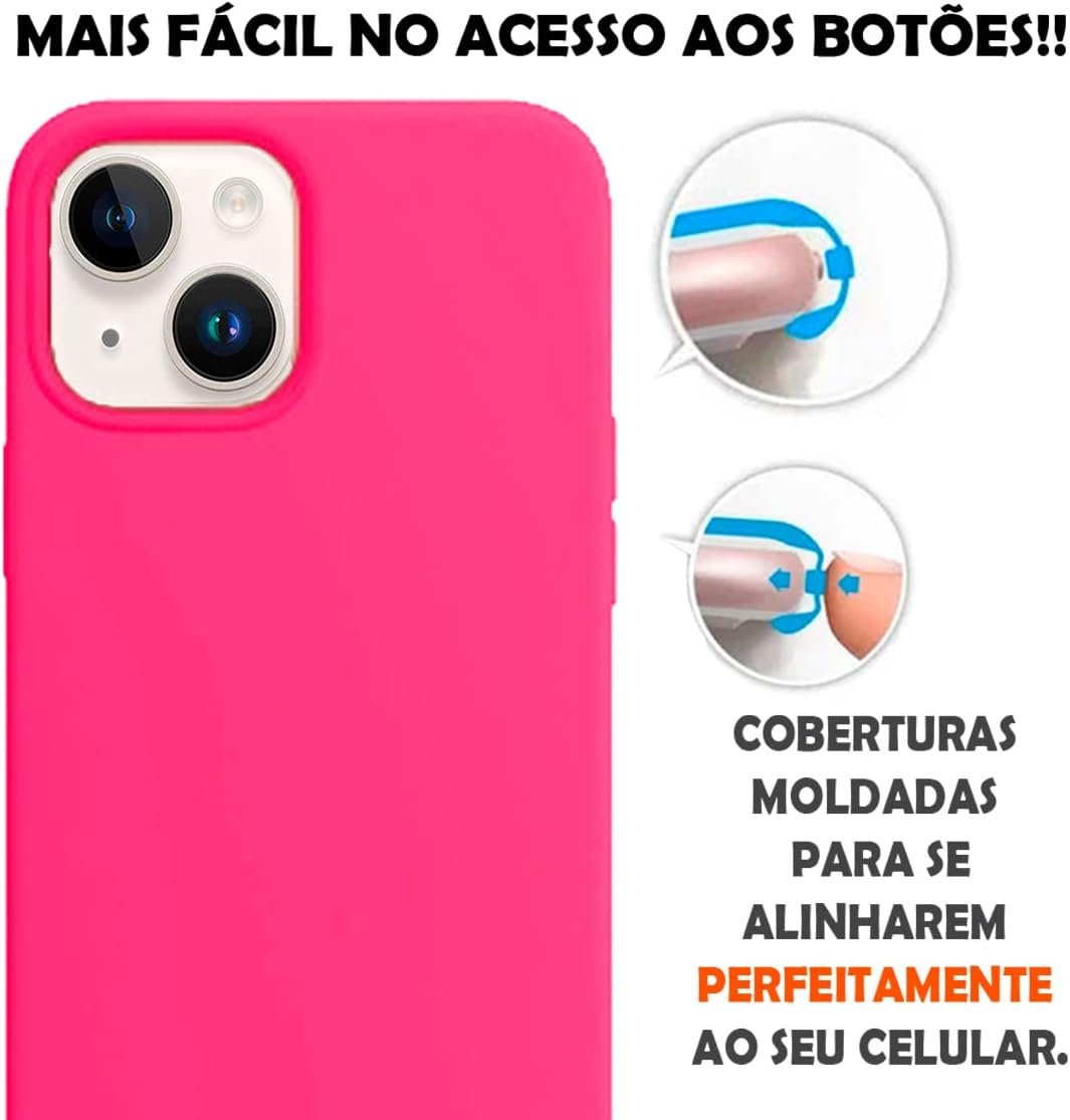 Imagem de Capinha Colorida Premium para iPhone 14 - Rosa Escuro - fragrância árabe