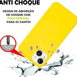 Imagem de Capinha Colorida Premium para iPhone 14 - Amarelo - fragrância árabe