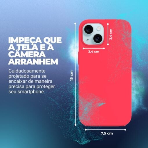 Imagem de Capinha Premium Flexível para iPhone 15 - Rosa Claro - fragrância árabe