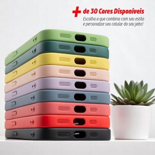 Imagem de Capa de Silicone Premium para iPhone 16 Pro Max - Veludo Vermelho [2ASHOP] - fragrância árabe