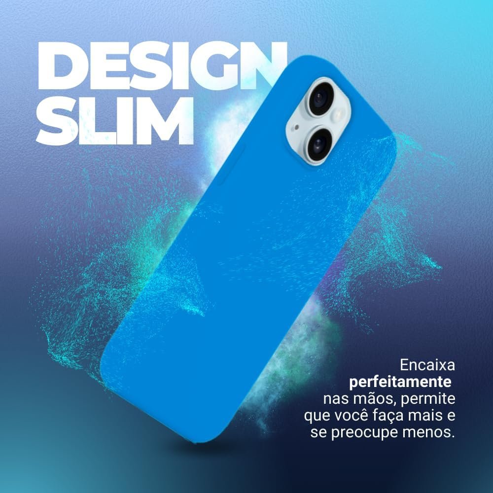 Imagem de Capinha Premium para iPhone 15 - Azul Claro - fragrância árabe