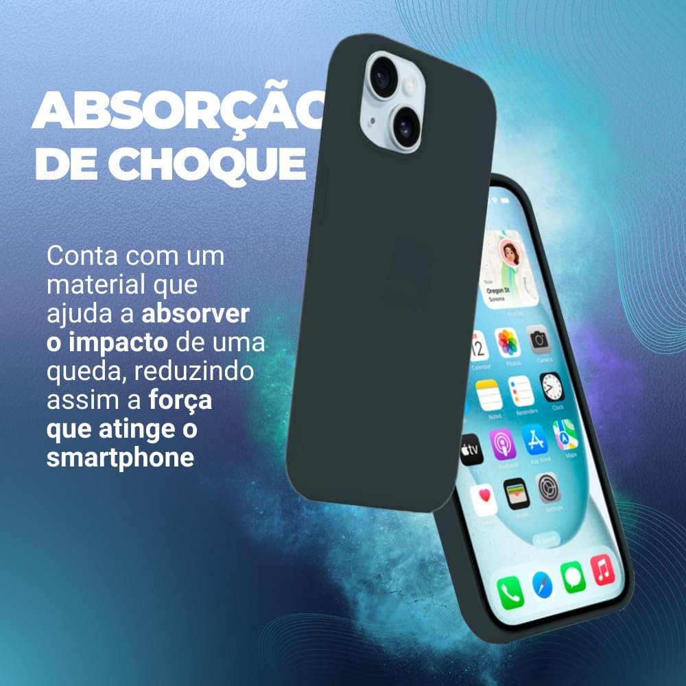 Imagem de Capinha Premium para iPhone 15 - Preto - fragrância árabe