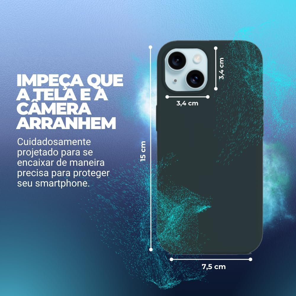 Imagem de Capinha Premium para iPhone 15 - Preto - fragrância árabe