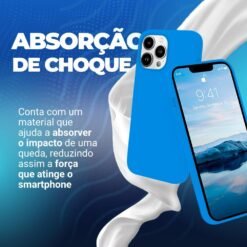 Imagem de Capinha Premium Flexível para iPhone 15 PRO MAX - Azul Claro - fragrância árabe
