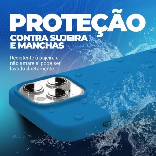 Imagem de Capinha Premium Flexível para iPhone 15 PRO MAX - Azul Claro - fragrância árabe