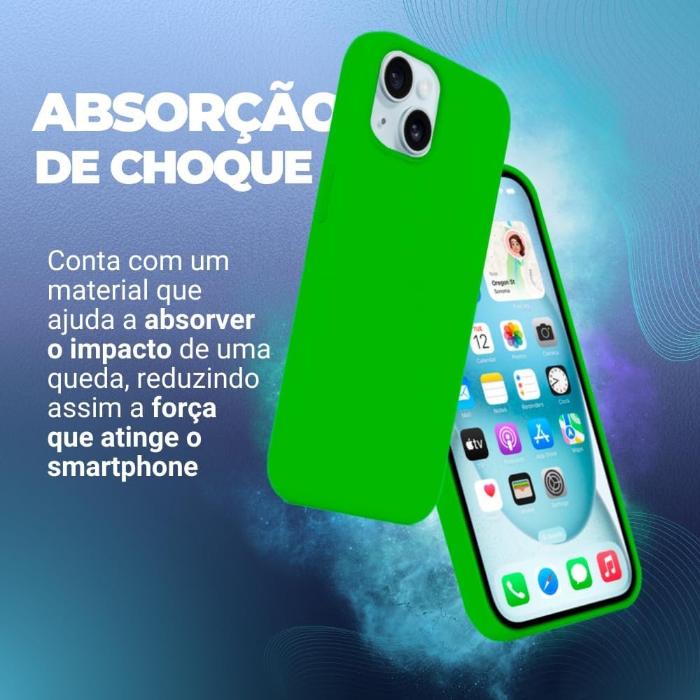 Imagem de Capinha Premium para iPhone 15 - Verde Neon - fragrância árabe