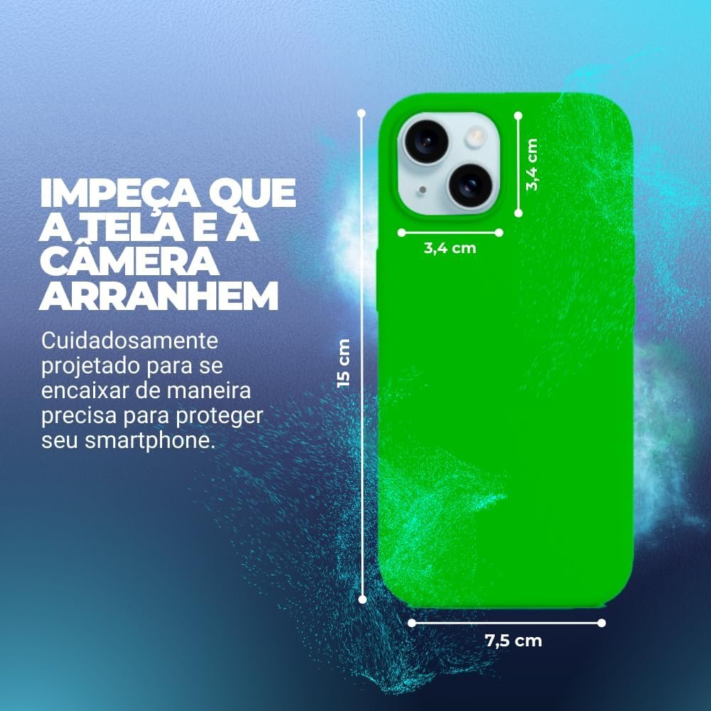 Imagem de Capinha Premium para iPhone 15 - Verde Neon - fragrância árabe