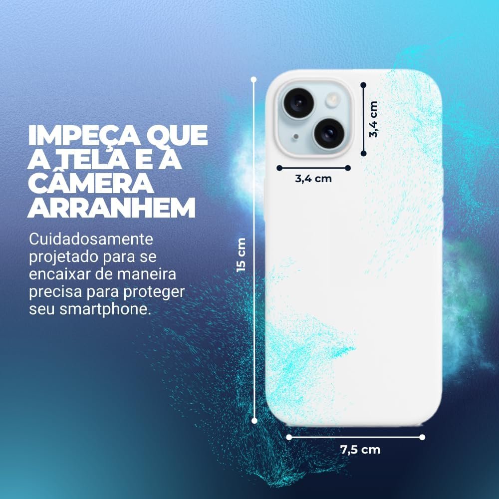 Imagem de Capinha Premium para Iphone 15 - Branca, Flexível e Anti-impacto - fragrância árabe