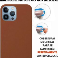 Imagem de Capinha Slim Colorida Premium para iPhone 13 Pro - Marrom - fragrância árabe