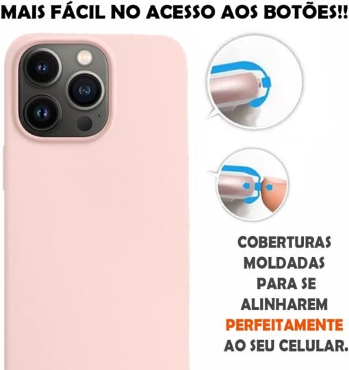 Imagem de Capinha Slim Colorida para iPhone 13 Pro - Rosa Claro - fragrância árabe