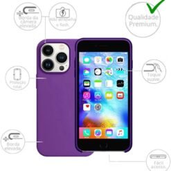 Imagem de Capinha Slim Colorida para iPhone 13 Pro - Roxa - fragrância árabe