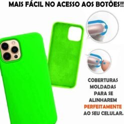 Imagem de Capinha Slim Colorida Premium Compatível com iPhone 13 Pro - Verde Neon - fragrância árabe