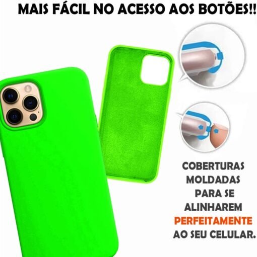 Imagem de Capinha Slim Colorida Premium Compatível com iPhone 13 Pro - Verde Neon - fragrância árabe
