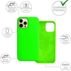 Imagem de Capinha Slim Colorida Premium Compatível com iPhone 13 Pro - Verde Neon - fragrância árabe