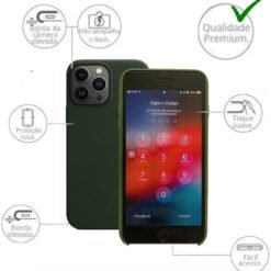 Imagem de Capinha Slim Colorida Premium para iPhone 13 Pro - Verde Escuro - fragrância árabe