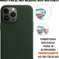 Imagem de Capinha Slim Colorida Premium para iPhone 13 Pro - Verde Escuro - fragrância árabe