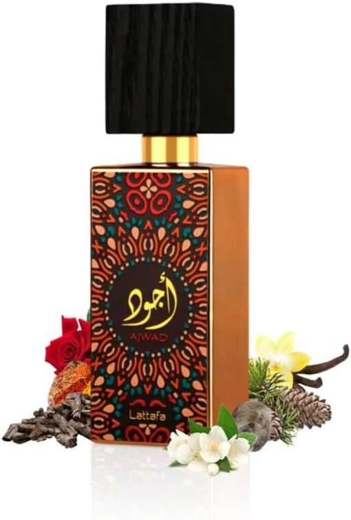 Imagem de Perfume Ajwad Lattafa Eau de Parfum Spray Natural 60 ml - fragrância árabe