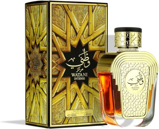 Imagem de Perfume Al Wataniah Watani Intense Gold EDP - 100mL - fragrância árabe