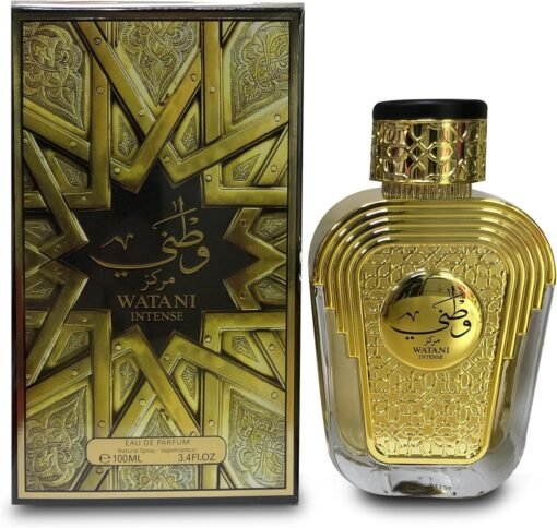 Imagem de Perfume Al Wataniah Watani Intense Gold EDP - 100mL - fragrância árabe