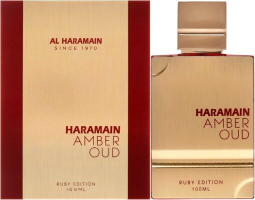 Imagem de Perfume Amber Oud Ruby da Al Haramain - Eau de Parfum Spray 100ml - fragrância árabe
