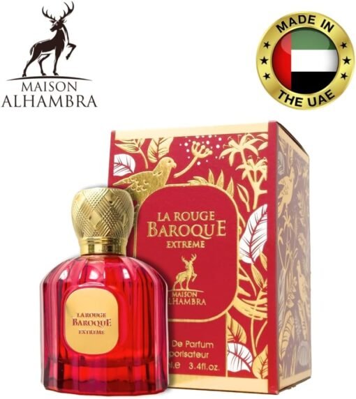 Imagem de Perfume Feminino Baroque Rouge Extrait Eau de Parfum 100ml da Maison Alhambra - fragrância árabe