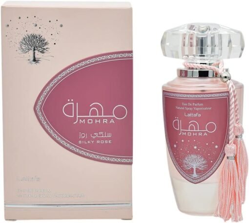 Imagem de Perfume Feminino MOHRA SILKY ROSE 100 ml | Luxo e Longa Duração - fragrância árabe