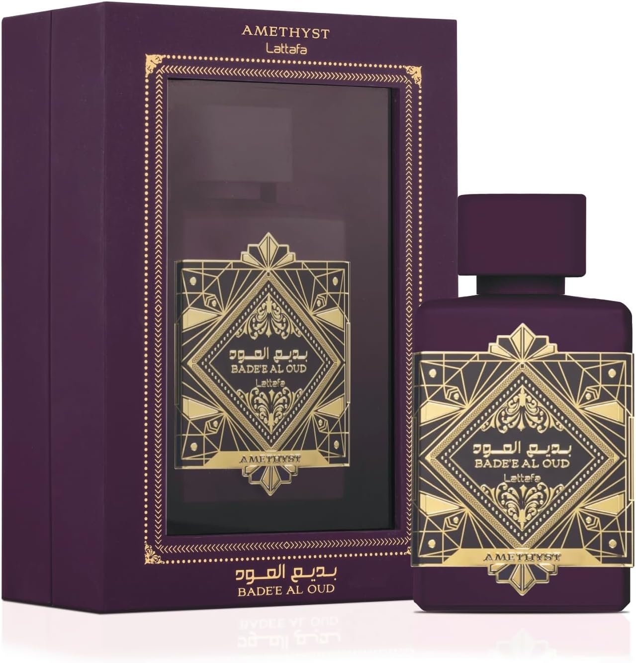 Imagem de Perfume Lattafa Bade'e Al Oud Amatista 3.4 EDP - fragrância árabe