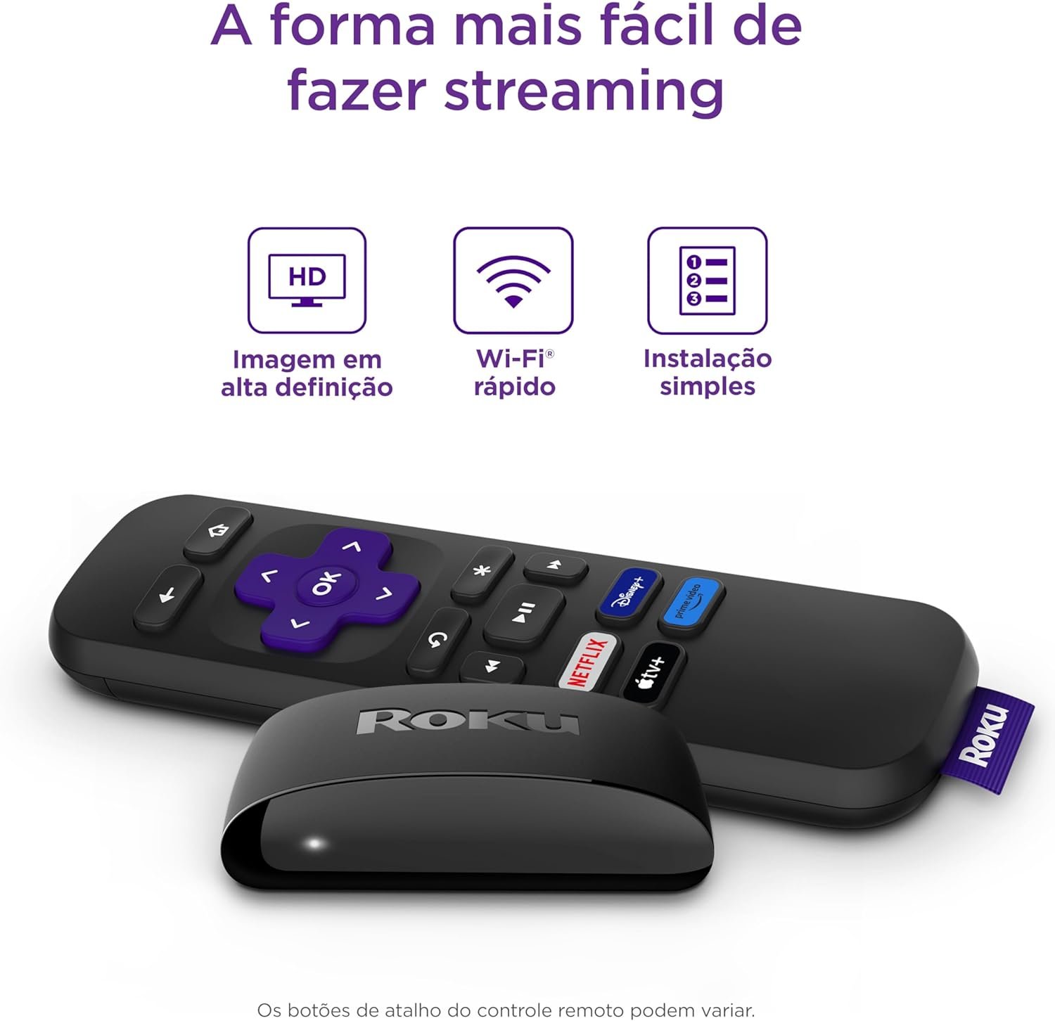 Imagem de Roku Express | Dispositivo de Streaming para TV HD/Full HD com Compatibilidade com Alexa, Siri e Google - Inclui Cabo HDMI Premium - fragrância árabe
