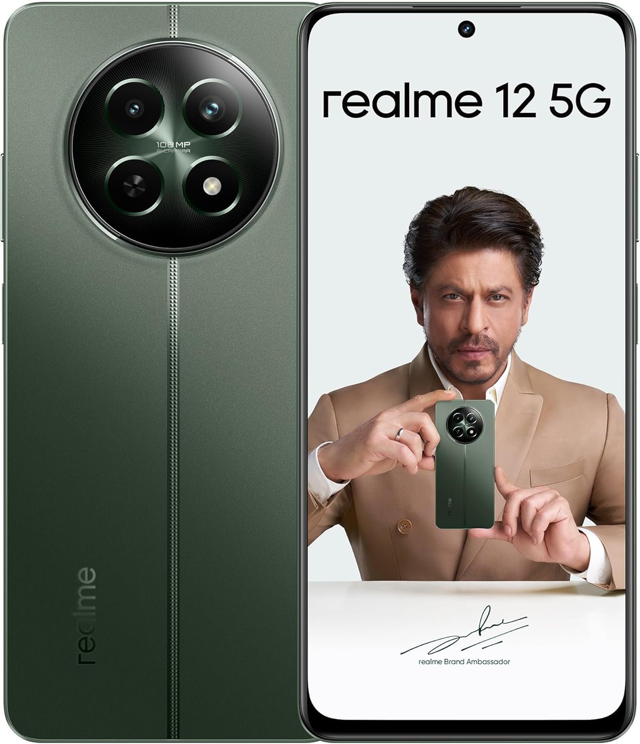 Imagem de Smartphone Realme 12 5G Dual SIM 6,72" 8GB/256GB Verde Floresta - fragrância árabe