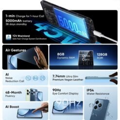 Imagem de Smartphone Realme C63 Azul com 256GB e Dual SIM - fragrância árabe